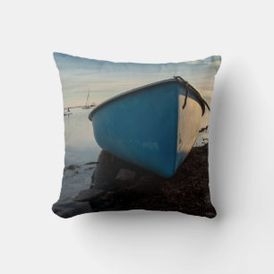photo of a boat throw pillow