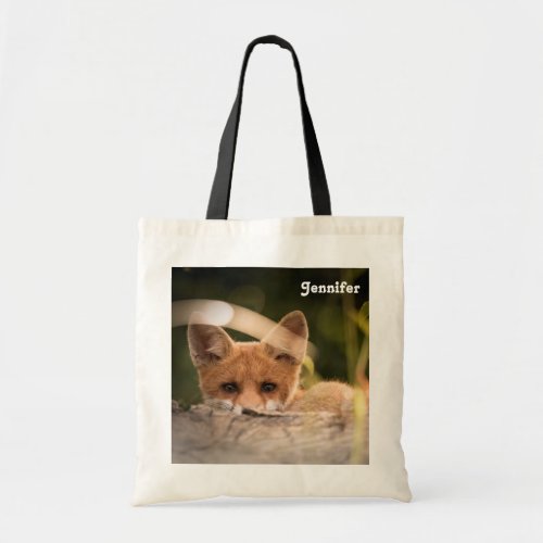 Photo of a Cute Little Orange Fox Tote Bag