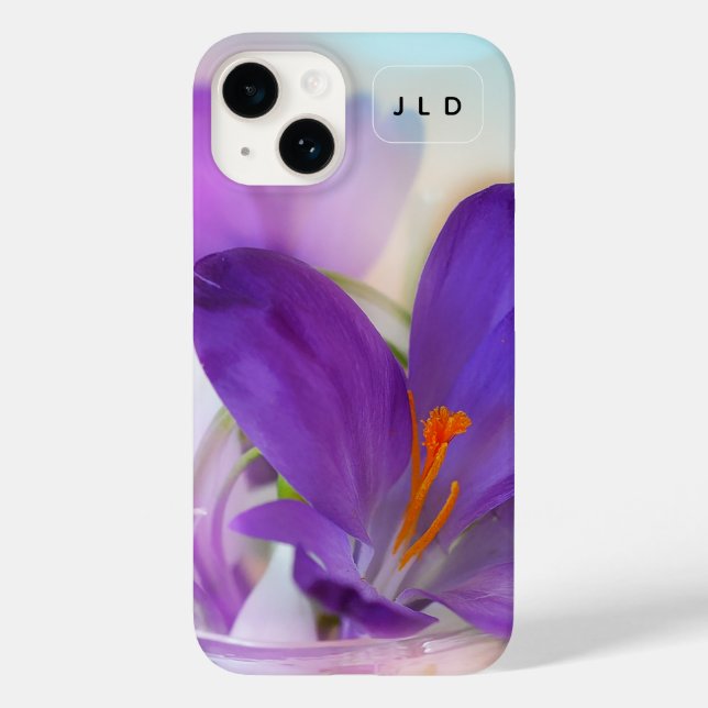 Photo of a Pretty Purple Spring Crocus Case-Mate iPhone Case (Back)