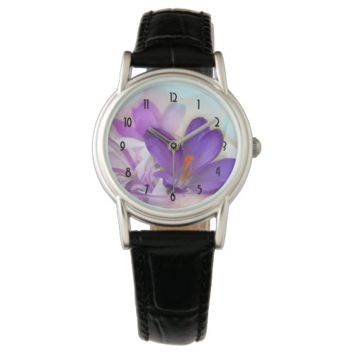 Photo of a Pretty Purple Spring Crocus Watch
