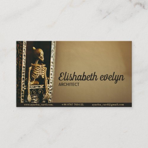 Photo of a Skeleton Business Card