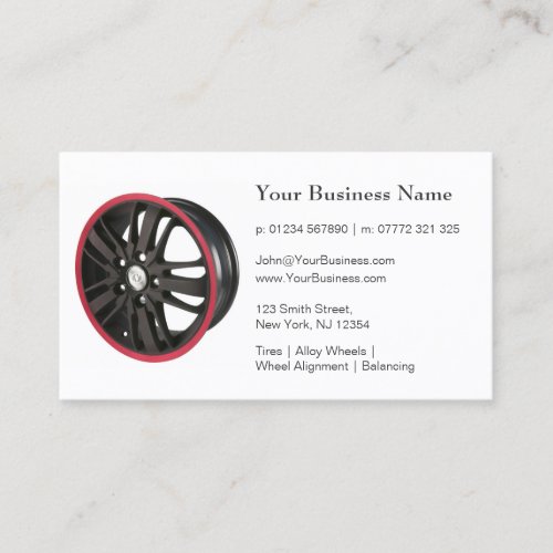 Photo of Alloy Wheel Rim _ Business Card