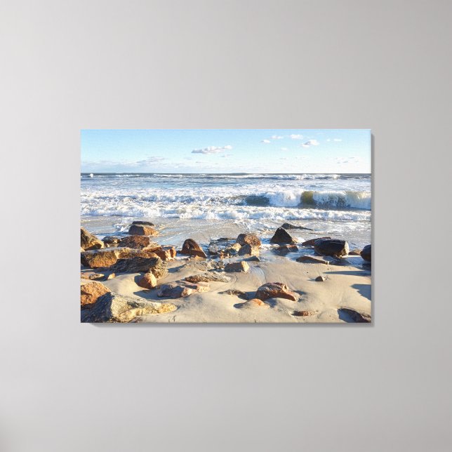 Photo of Atlantic Ocean Waves  Canvas Print (Front)