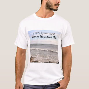 Photo of Atlantic Ocean Waves Happy Retirement T-S T-Shirt
