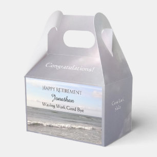 Photo of Atlantic Ocean Waves Retirement Funny Favor Boxes