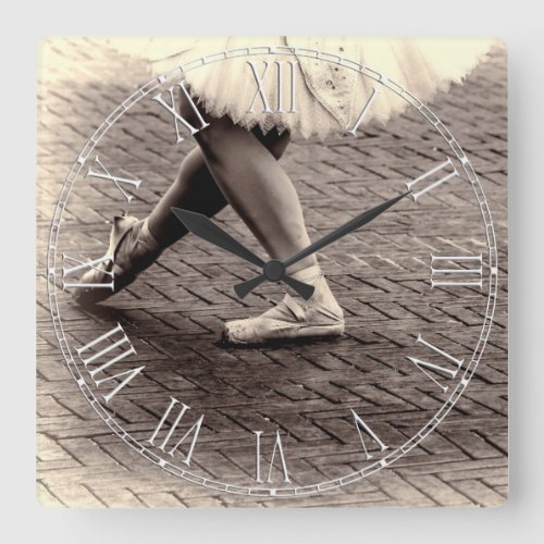 Photo of Ballet Slippers Square Wall Clock