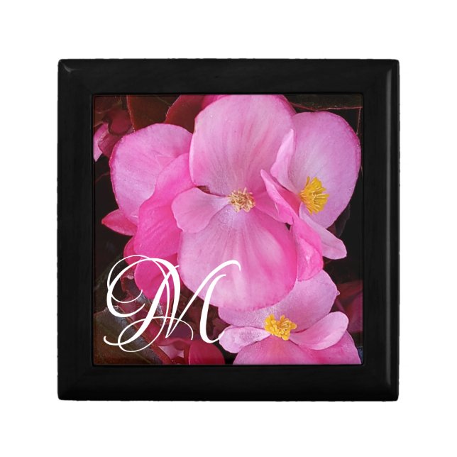 Photo of Beautiful Bright Pink Impatiens Floral Gift Box (Front)