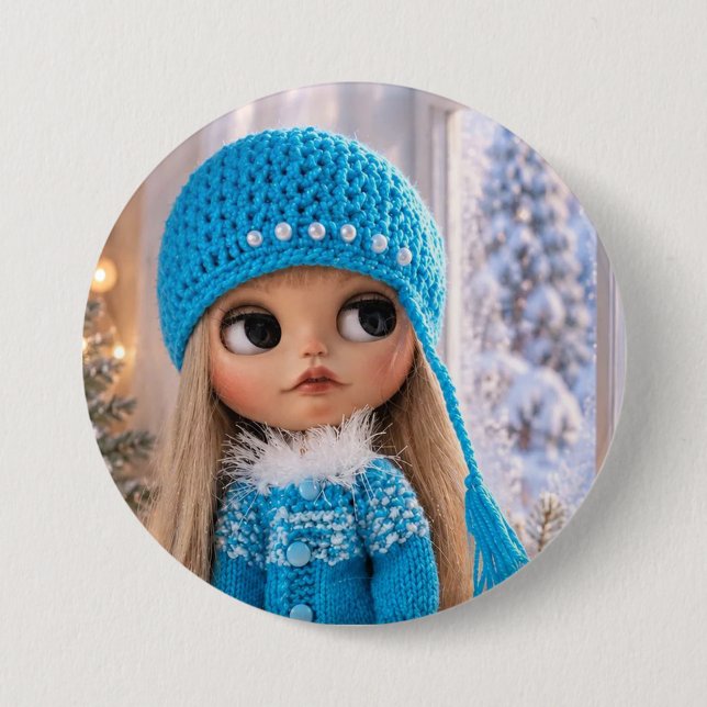 Photo of Blythe doll Button (Front)