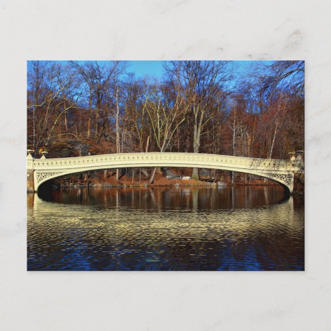 Photo of Bow Bridge in Central Park, New York Postcard (Front)