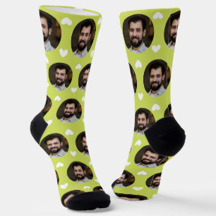 Photo of Boyfriend For Girlfriend Chartreuse Heart Socks
