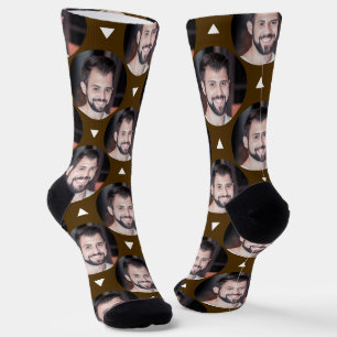 Photo of Boyfriend for Girlfriend Dark Brown Fun Socks