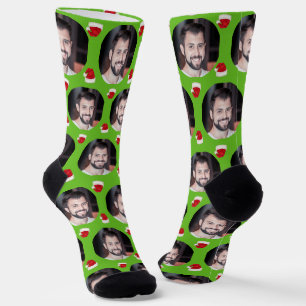 Photo of Boyfriend For Girlfriend Green Christmas Socks