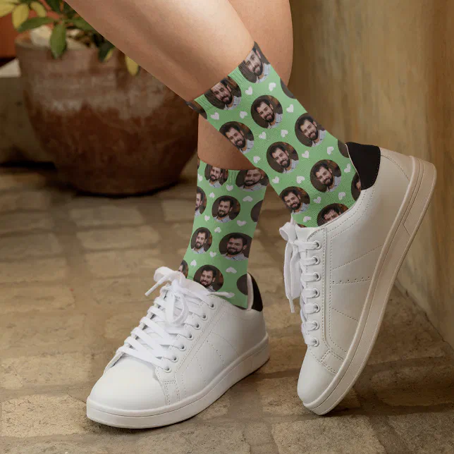 Photo of Boyfriend For Girlfriend Hearts Sage Socks

