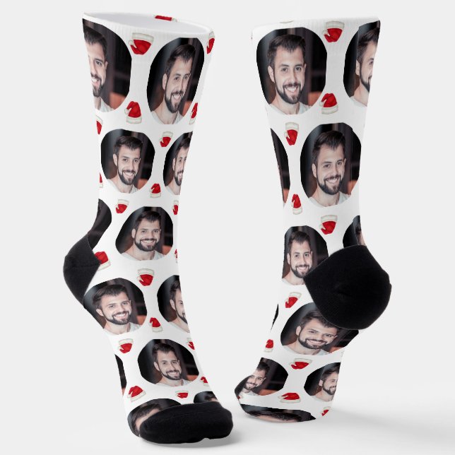 Photo of Boyfriend for Girlfriend Santa Hat White Socks (Angled)