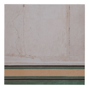 Photo of brown concrete pavement faux canvas print