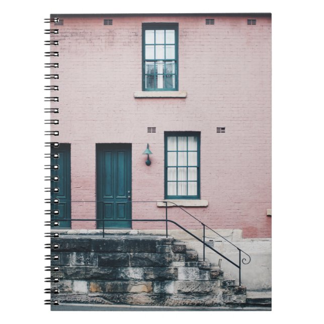 PHOTO OF BUILDING WITH STAIRS NOTEBOOK (Front)