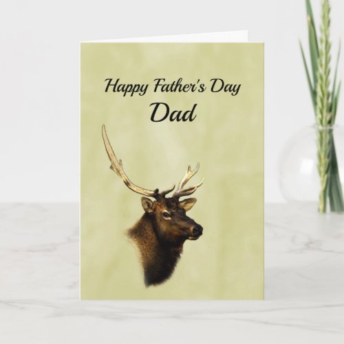 Photo of Bull Elk head nature Card