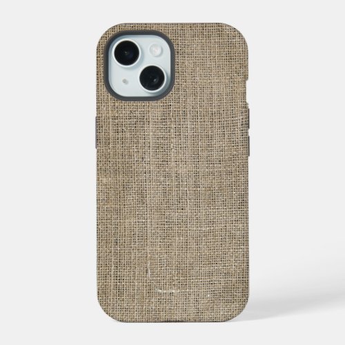 Photo of Burlap Fabric iPhone 15 Case