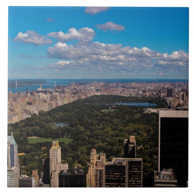 Photo of Central Park in New York City Ceramic Tile (Front)