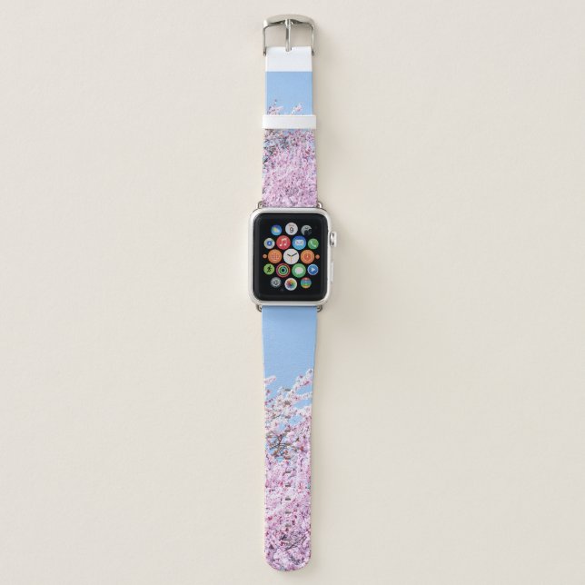PHOTO OF CHERRY BLOSSOM TREE APPLE WATCH BAND (Front)