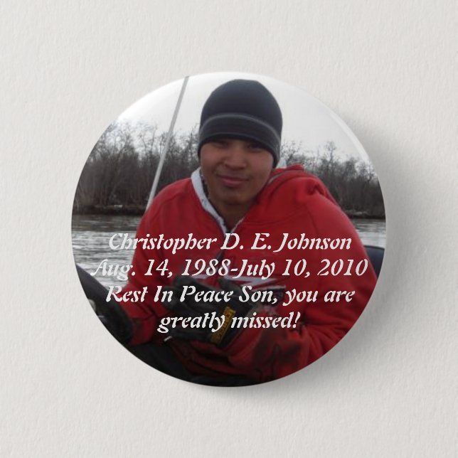 Photo of Chrisj Pinback Button (Front)