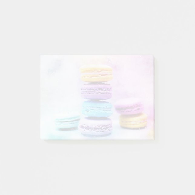 Photo of Colorful Delicious Macarons Post-it Notes (Front)