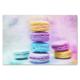 Photo of Colorful Delicious Macarons Tissue Paper
