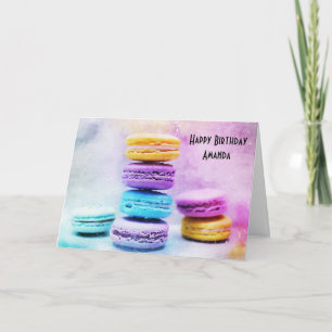 Photo of Colorful Macarons Birthday Card