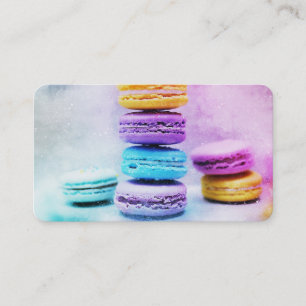Photo of Colorful Macarons Business Card