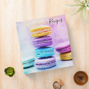 Photo of Colorful Macarons Recipe 3 Ring Binder