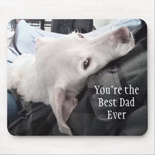 Photo of Cute Dog Best Dad Ever Mouse Pad