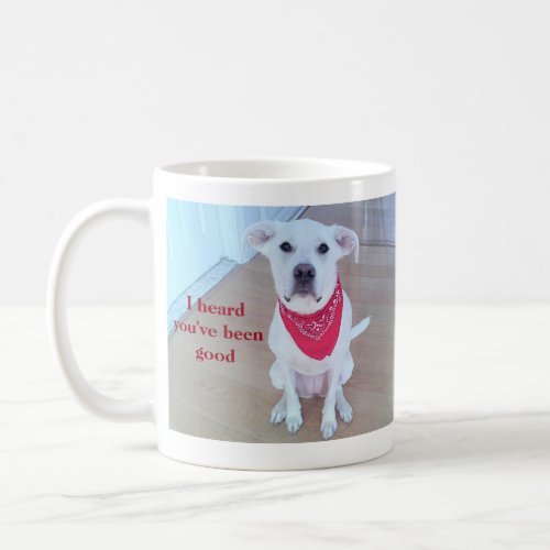 Photo of Cute Dog With Funny Sticking Out Ears Red Coffee Mug