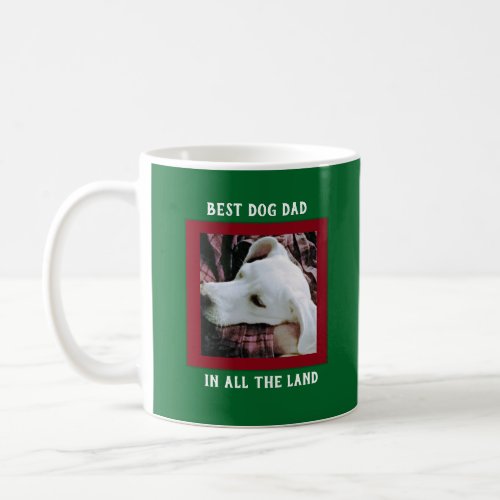 Photo of Cute Puppy Dog being hugged Christmas Coffee Mug