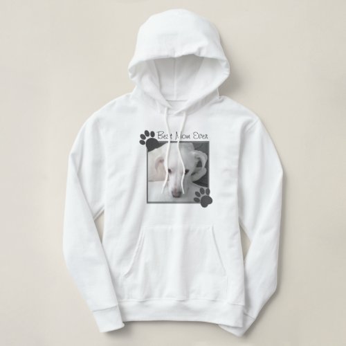 Photo of Cute White Dog Paws Best Mom Hoodie