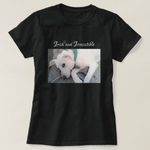 Photo of Cute White Puppy Dog St. Patrick's Day T- T-Shirt