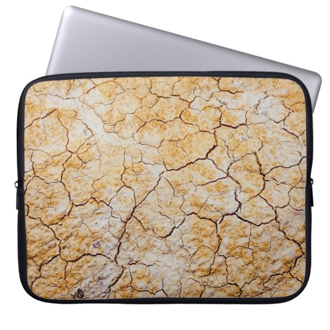 Photo of dried brown soil laptop sleeve (Front)