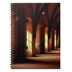 Photo of empty hallway notebook