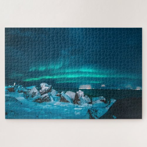 Photo of Evening of Northern Lights Iceland Jigsaw Puzzle