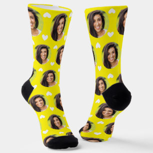 Photo of Girlfriend For Boyfriend Bt Yellow Heart Socks