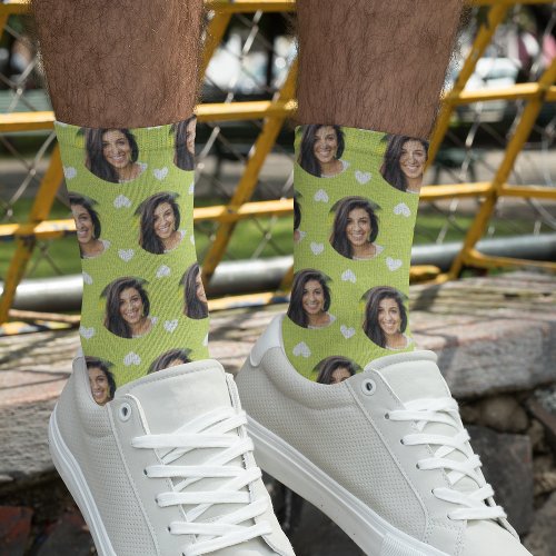 Photo of Girlfriend For Boyfriend Chartreuse Heart Socks