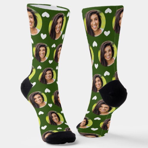 Photo of Girlfriend For Boyfriend Fst Green Heart Socks