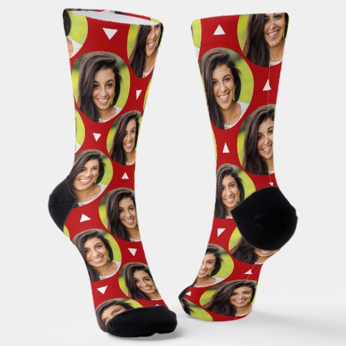 Photo of Girlfriend for Boyfriend Fun Red Socks