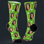 Photo of Girlfriend For Boyfriend Green Socks<br><div class="desc">These fun sporty green photo of girlfriend for boyfriend socks feature your own photo with a white hearts pattern, and are sure to bring your boyfriend a smile! He will think of you every time he pulls on these socks, and will love them (and maybe make him love you more!)...</div>
