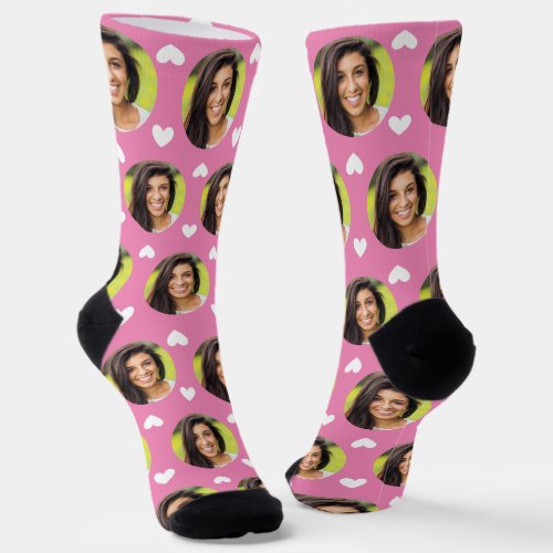 Photo of Girlfriend For Boyfriend Pink Heart Socks