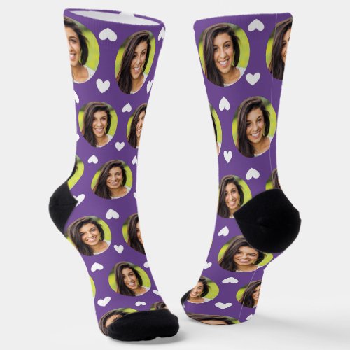 Photo of Girlfriend For Boyfriend Purple Heart Socks