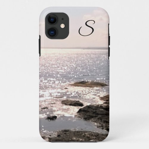 Photo of Glistening and Shimmering Atlantic Ocean  iPhone 11 Case