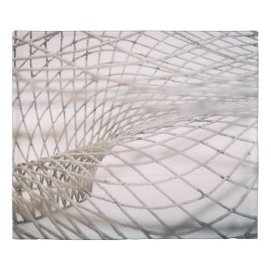 Photo of gray net duvet cover