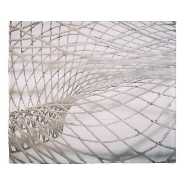 Photo of gray net duvet cover (Front)