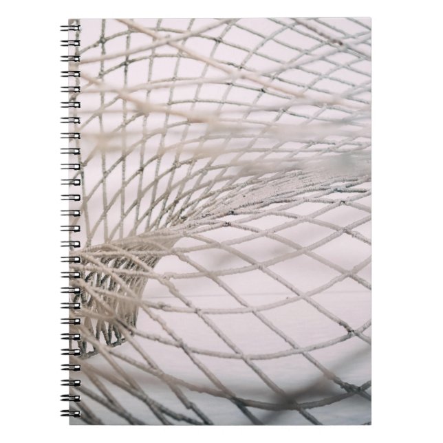 Photo of gray net notebook (Front)