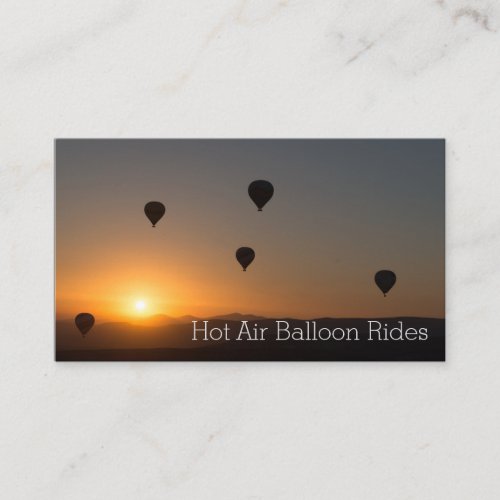 Photo of Hot Air Balloon Rides Business Card